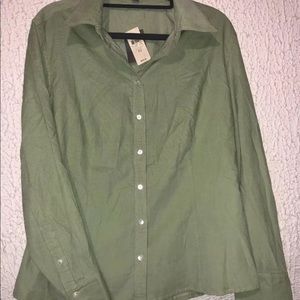 Ann Taylor Mint green Button down shirt